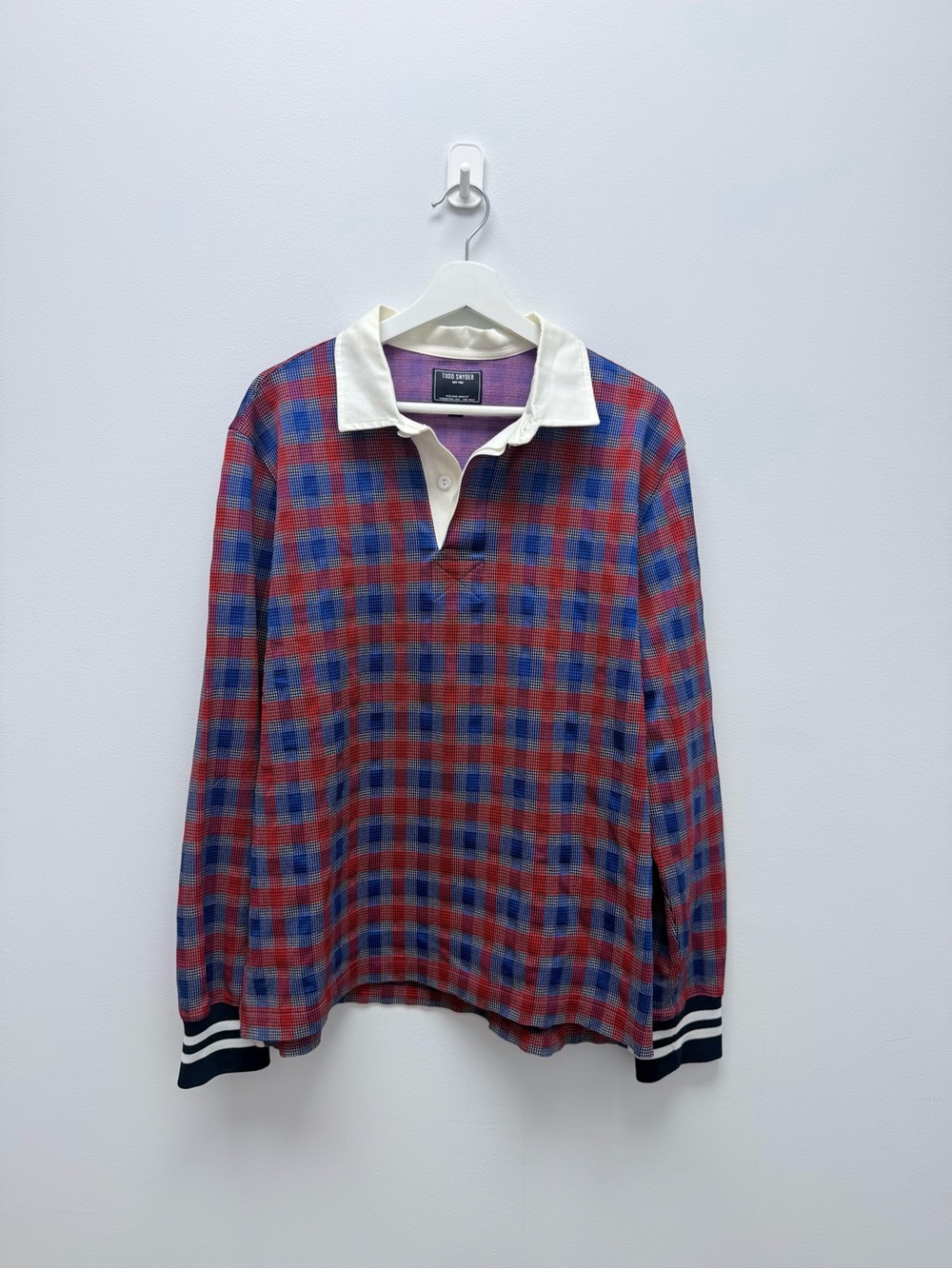 Todd Snyder Plaid Rugby Polo (size L) and Joggers (Size M) - Men